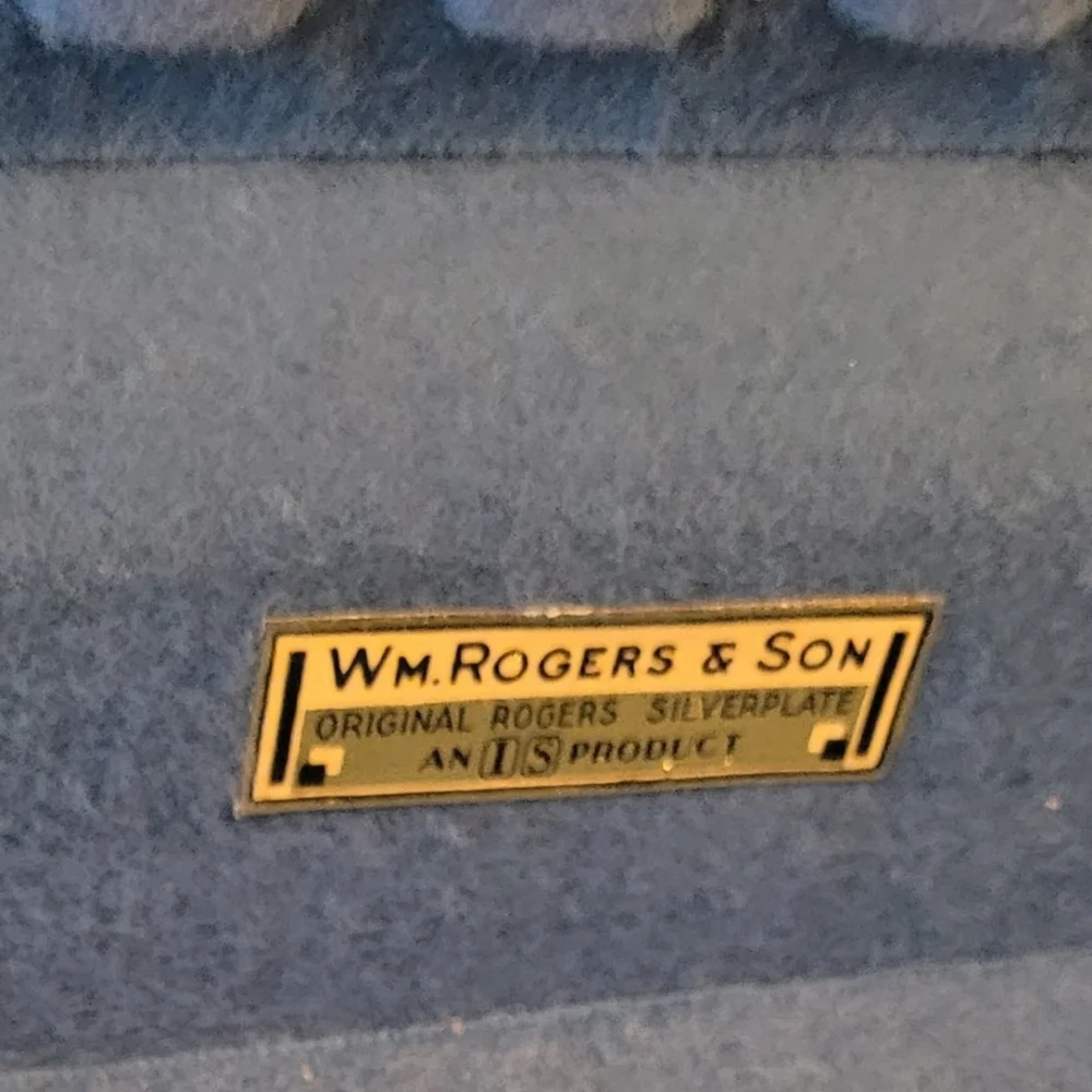 William Rogers & Son Anti Tarnish Flatware Storage Box Painted Farmhouse…